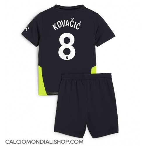 Maglie da calcio Manchester City Mateo Kovacic #8 Seconda Maglia Bambino 2024-25 Manica Corta (+ Pantaloni corti)